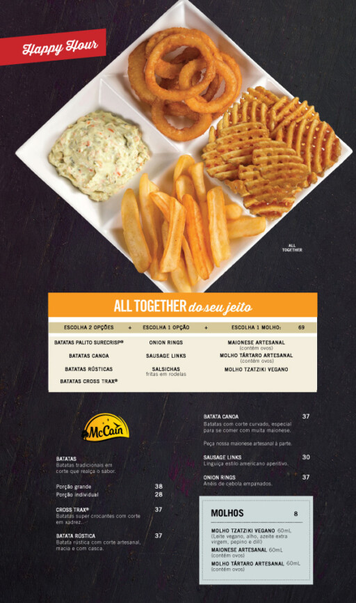 Achapa Hamburgers Cardápio